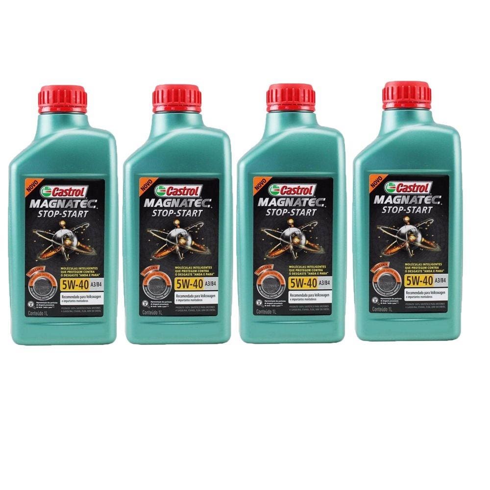 Kit 4 Óleo Motor Castrol Magnatec 5w40 A3/b4  502 00