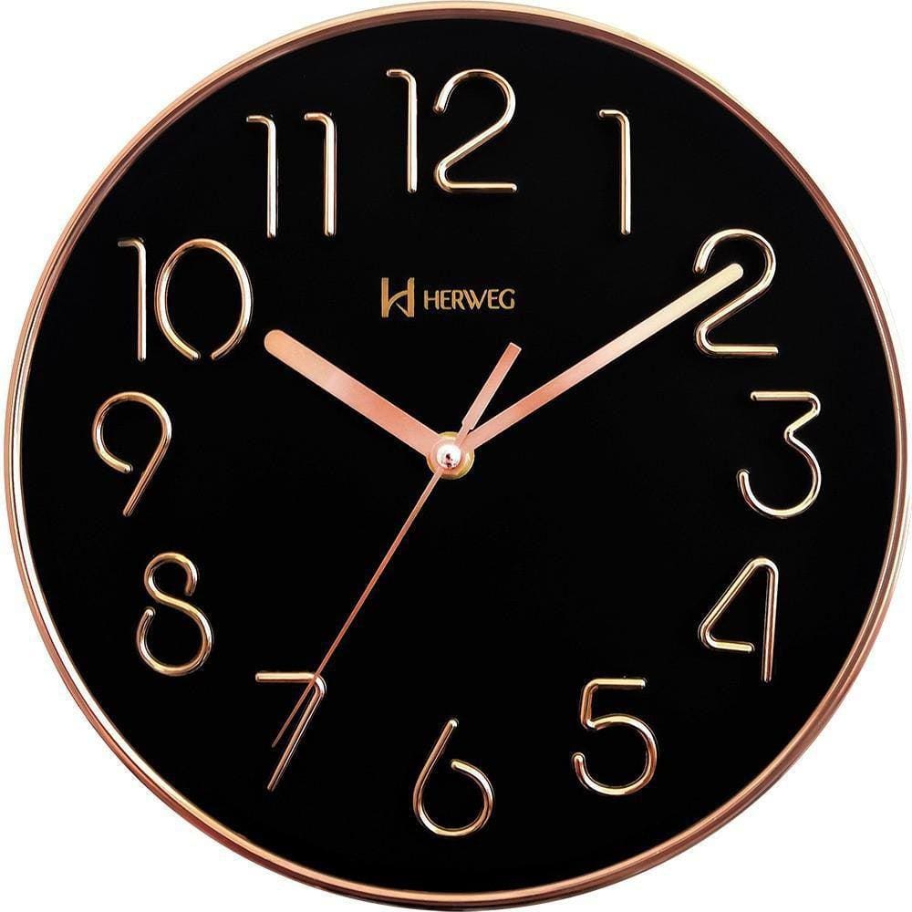 Relógio De Parede Decorativo Herweg Rosé 6480-309