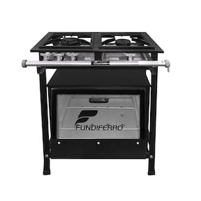 Fogão Industrial 2 Bocas com Forno Baixa Pressão - Fundiferro