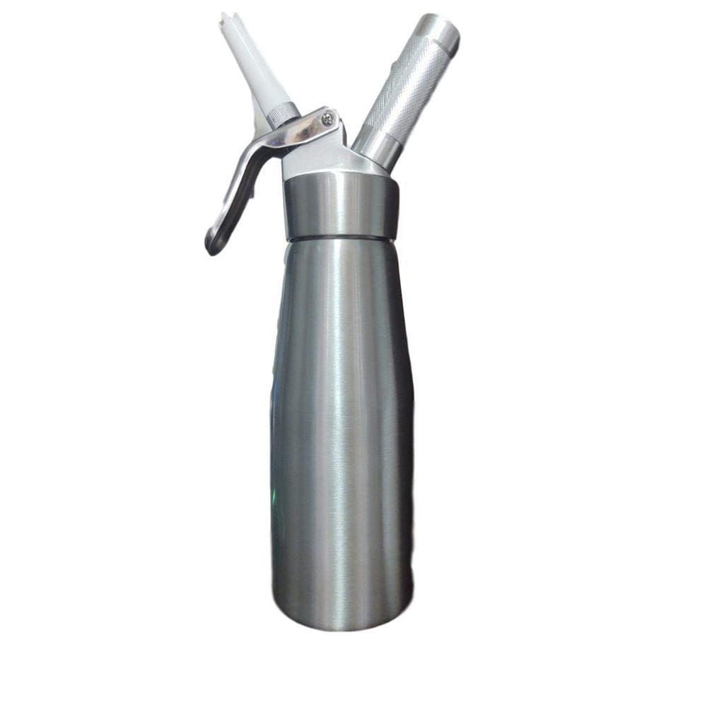 Garrafa Para Chantilly Sifão 500Ml Prata  - Fpro