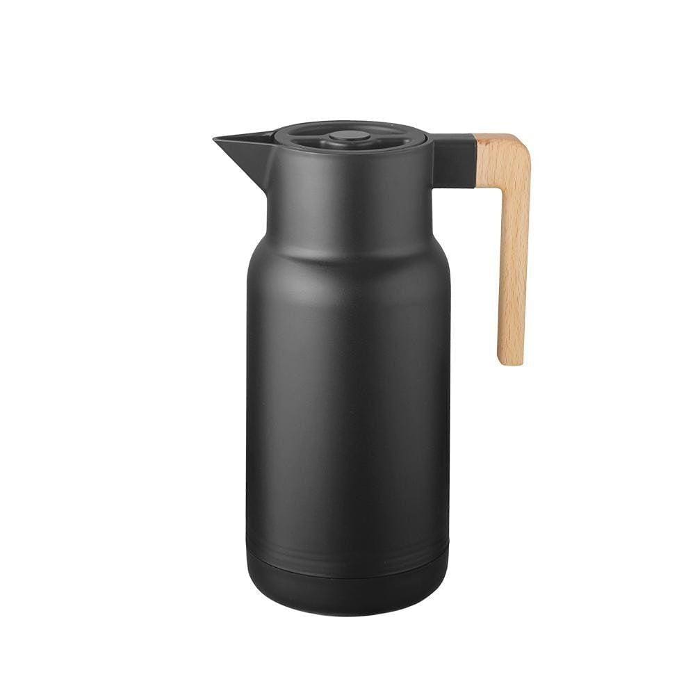 Garrafa Térmica Wood Fashion Preta - 1 Litro