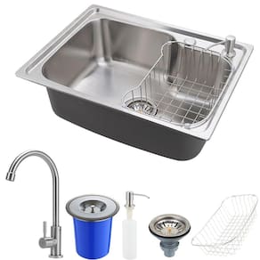 Cuba Para Cozinha Pia Com Acessórios Lixeira Matis E Torneira Gourmet Aporé Pingoo.casa