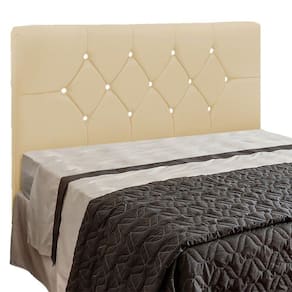 Cabeceira França Para Cama Box Solteiro 90 Cm Corino Areia