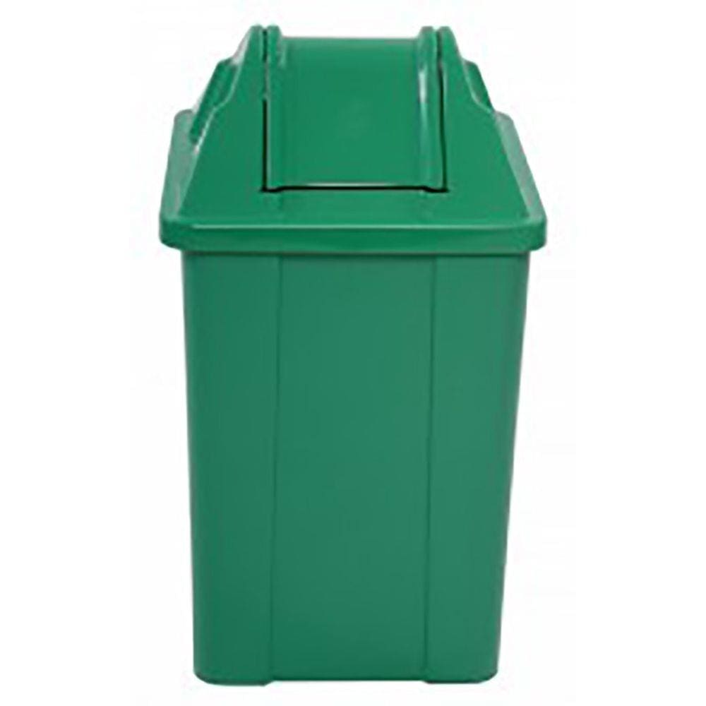 Cesto Quadrado 60 Litros com Tampa Vai-Vem Verde