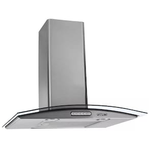 Coifa Parede Vidro Curvo Inox 6 Bocas 90cm 127v - Fogatti