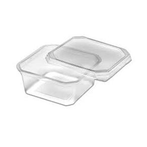 Pote Quadrado Com Tampa 150ml Pacote Com 20 Prafesta