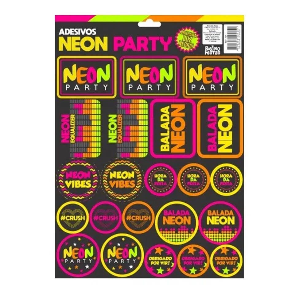 Adesivos Neon - 22 unidades