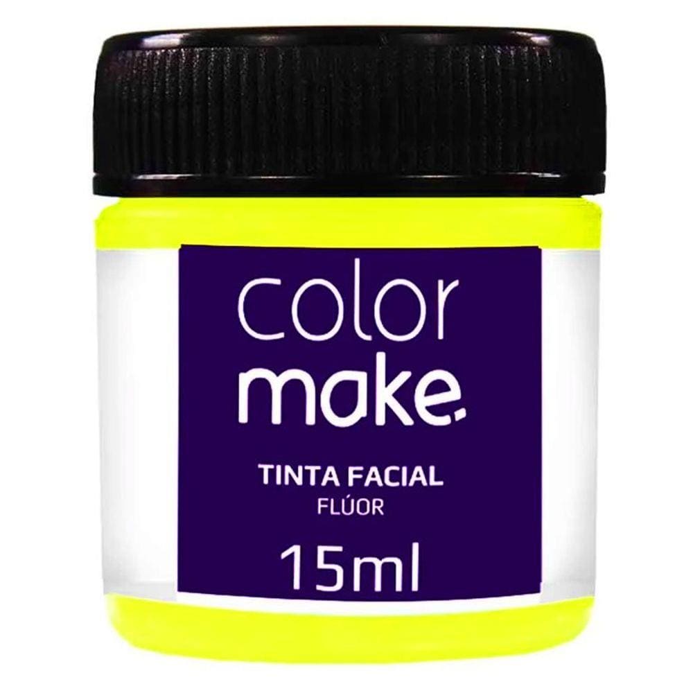 Tinta Facial Neon Amarela - 15ml
