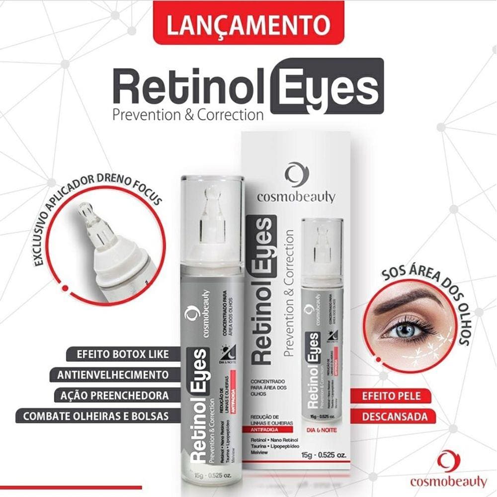 Retinol Eyes Concentrado Área dos Olhos Cosmobeauty 15g