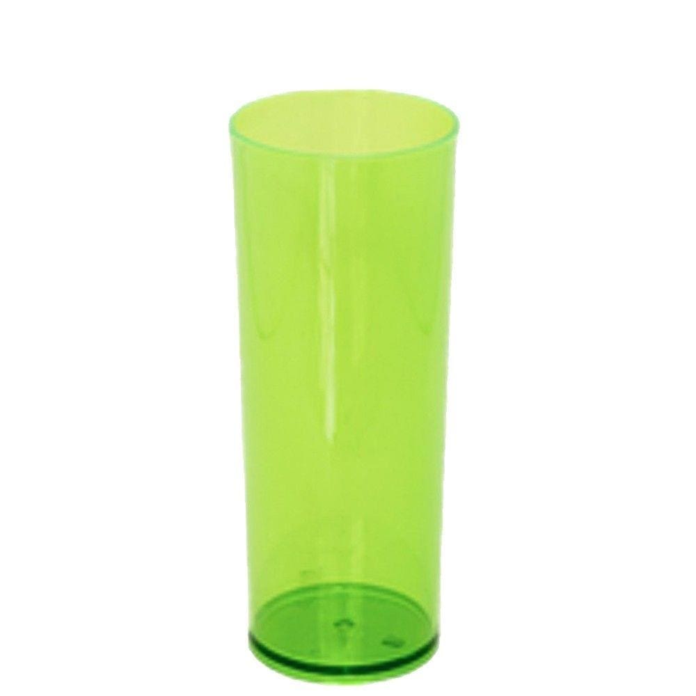 Copo Long Drink Slim Verde Neon - 280mL