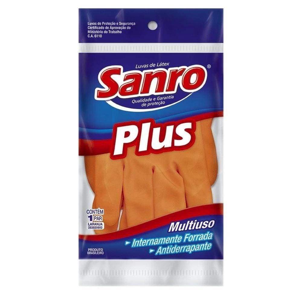 Luva Borracha Sanro Plus G