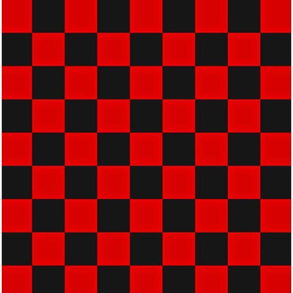 TOALHA TNT ESTAMPADA 0,68 X 0,68m QUADRICULADO VERMELHO/PRETO C/ 5 PEÇAS