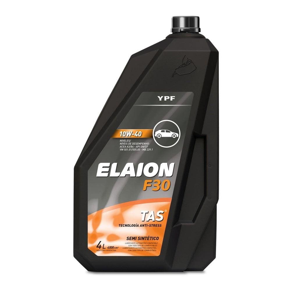 Oleo De Motor 10w40  Elaion F30 Ypf Semissintético Api Sn 1lt