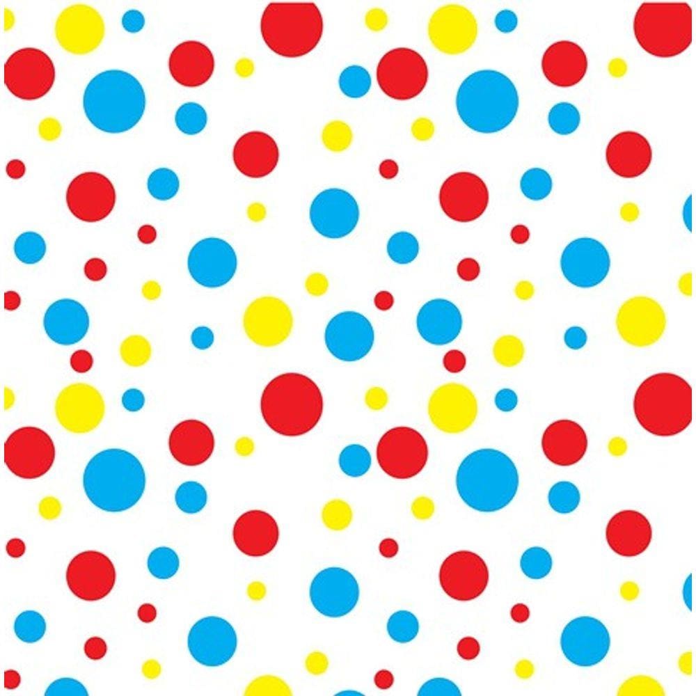 TOALHA TNT ESTAMPADA BOLAS COLORIDA 2,18 X 1,38 m