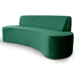 Sofá 3 Lugares 180 cm Bélgica Veludo Verde Gran Belo