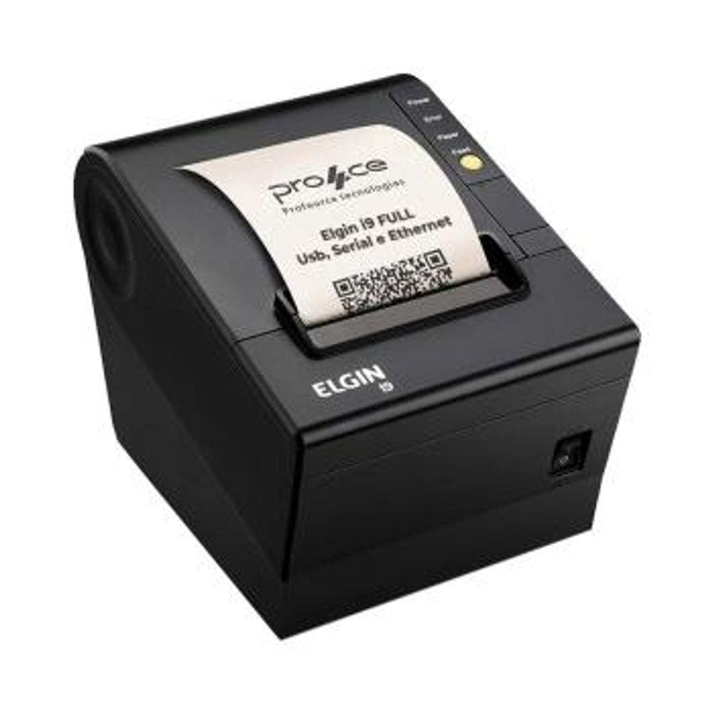 Impressora Nao Fiscal Elgin I9 Full Termica Usb/Ethernet/Serial Guilhotina Preta