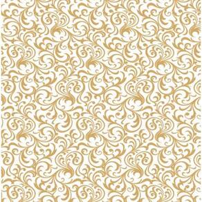 SACO PARA LEMBRANCINHA ARABESCO OURO 0,13X 0,25 m