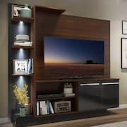 Estante c/ 3 Leds Painel TV 55" e 2 portas Dallas Multimóveis
