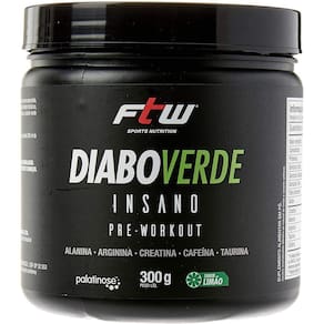 Diabo Verde Pre Treino Sabor Limão 300 G