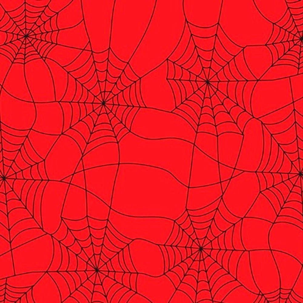 TOALHA TNT ESTAMPADA VERMELHO TEIA ARANHA 2,18 X 1,38 m