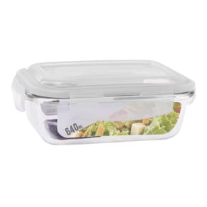 Potes Vidro 640ML (Vai ao Forno, Microondas)Retan c/Tampa