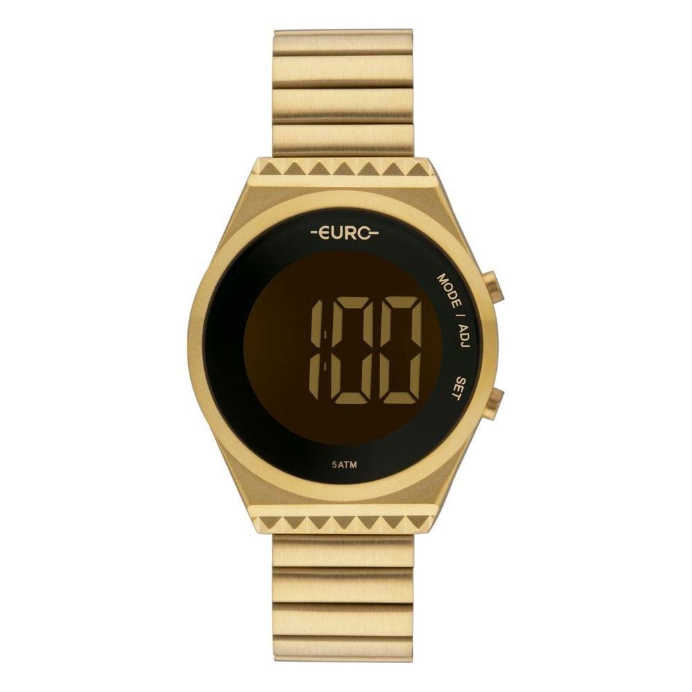 Relógio Feminino Euro Fashion Fit Slim EUBJT016AA/4D 38mm Aço Dourado
