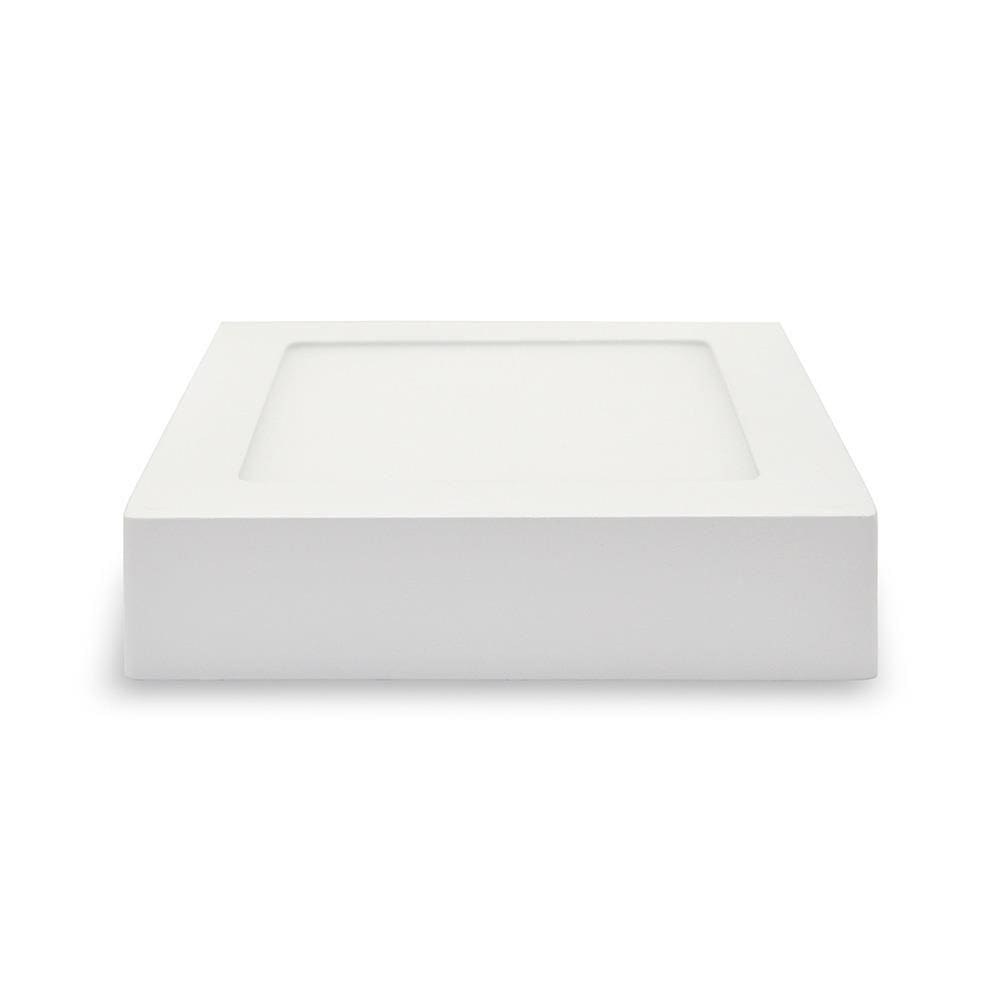 Plafon Painel Kian Led Quadrado 17,2cm Sobrepor 12W Slim 6000K