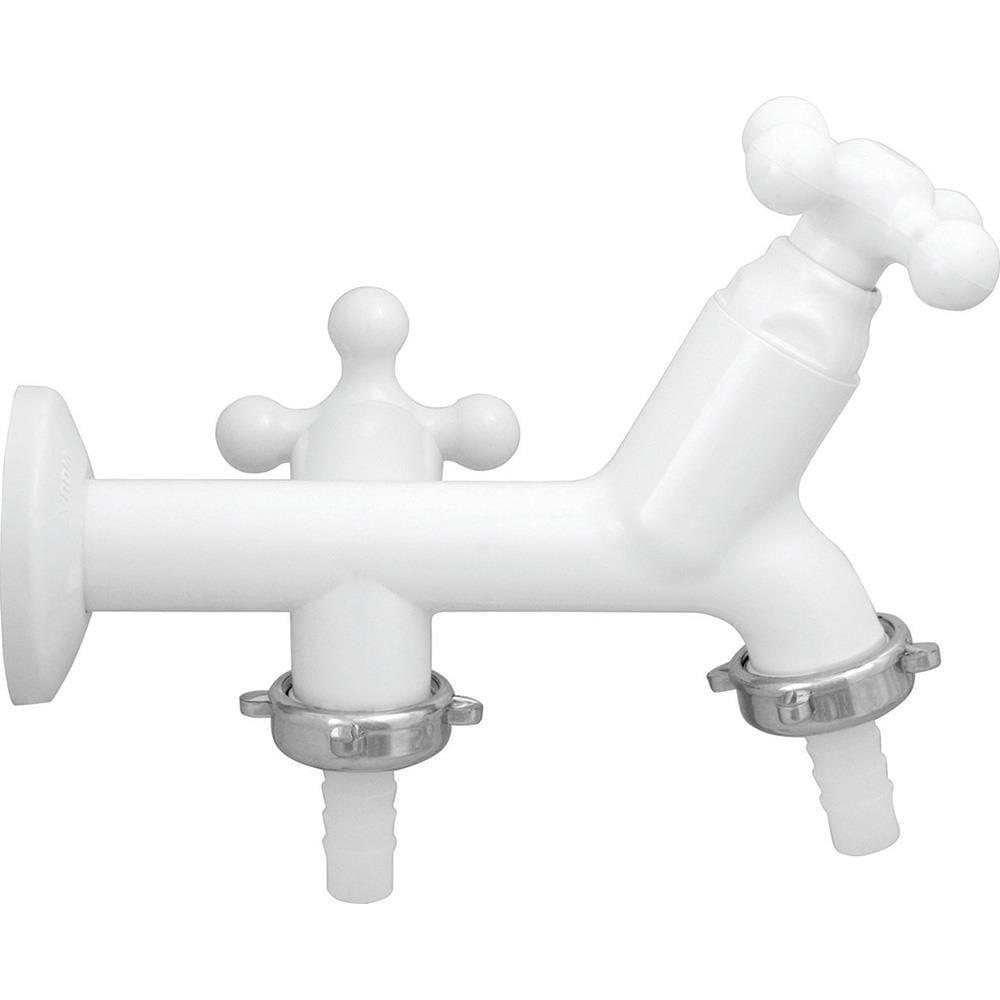 Torneira p/ Máquina de Lavar 1130982 Maruja 1/2 e 3/4 SM Branca - Viqua