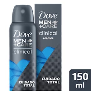 Desodorante Aerosol Antitranspirante Dove Men+Care Clinical Cuidado Total 150 ml
