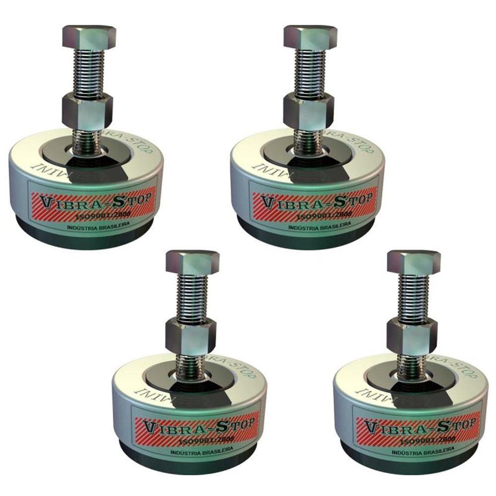 Vibra-Stop MINI Antivibratório 500 KG / 2000 KG Rosca 1/2 POL MINI12 Kit 4 Peças VIBRA-STOP