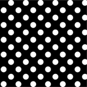 TOALHA TNT ESTAMPADA PRETO BOLA BRANCO 0,68 X 0,68 m C/ 5 PEÇAS