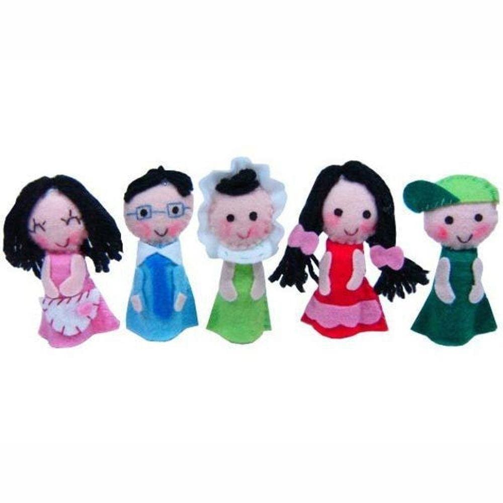 Dedoches De Feltro - Família - 5 Personagens 100% Artesanal