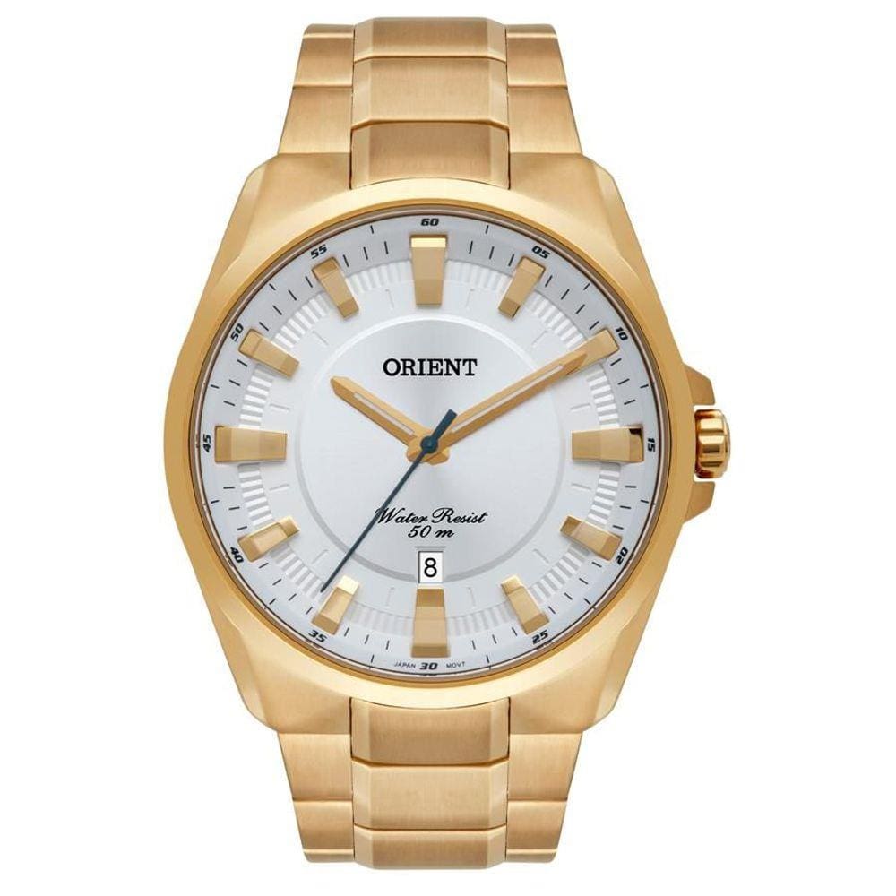 Relógio Orient Masculino Ref: Mgss1174 S1kx Casual Dourado