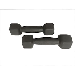 Par De Halter Dumbell Sextavado Revestido 6kg Preto