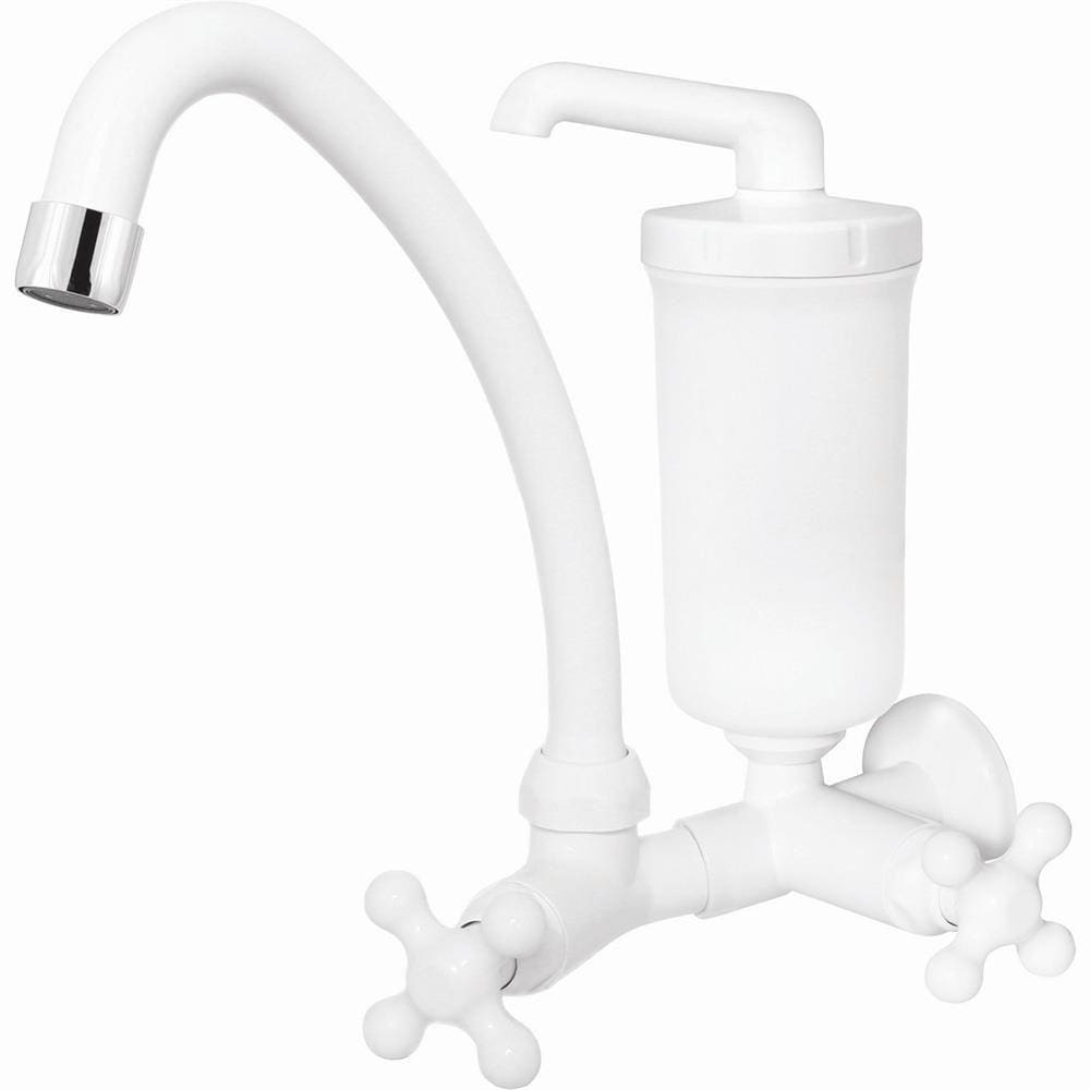 Torneira Filtro Bica Móvel de 1/2 e 3/4 Polegada Maruja Branca - Viqua