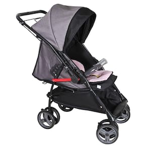 Carrinho de Bebê Galzerano Maranello II 1381ROP - Rosa e Preto