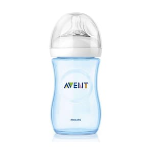 Mamadeira Avent Petala 260ml 1M+ Anticólica Bpa Free Azul