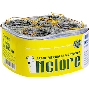 Arame Farpado Nelore Fio 16 1,60mm 250Kgf 100m Embalagem c/ 4 unidades