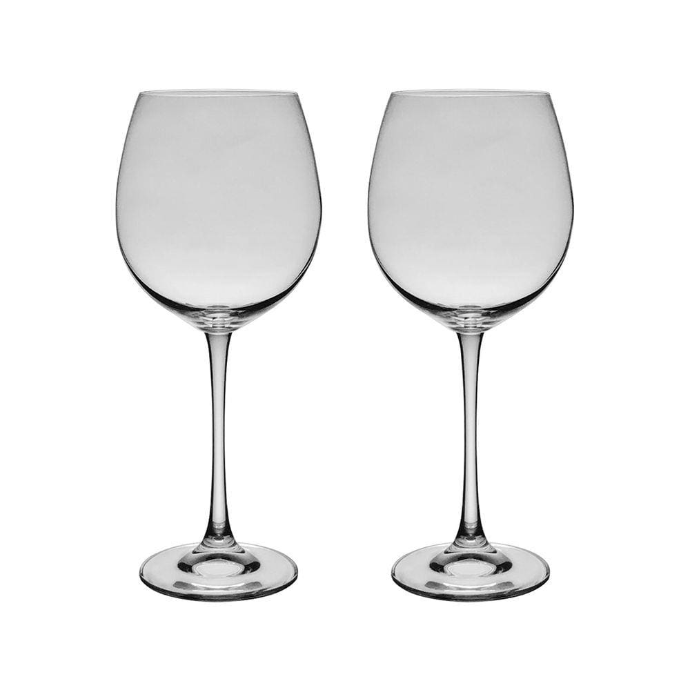 Jogo com 2 Taças De Cristal Para Vinho/Água 850 ml Vintage Bohemia