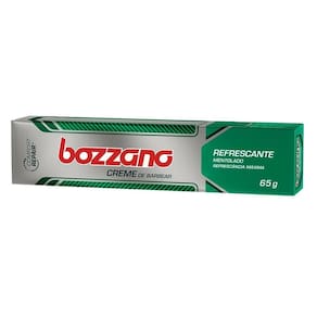 Creme Barbear Bozzano Mentolado 65g - Embalagem c/ 6 unidades