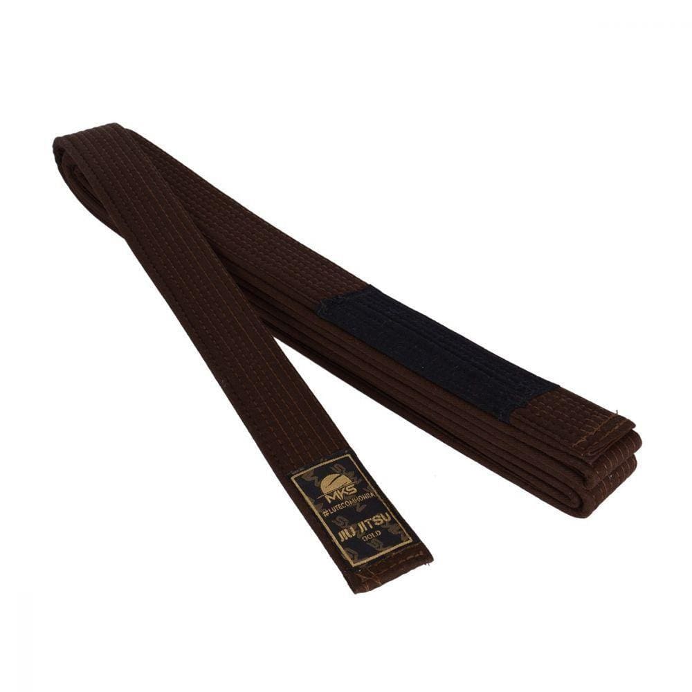 Faixa Jiu-jitsu Adulto Mks New Marrom Escuro Preto A2 285cm
