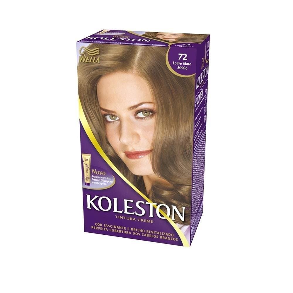 Tintura Koleston 72 Louro Mate Médio 55g