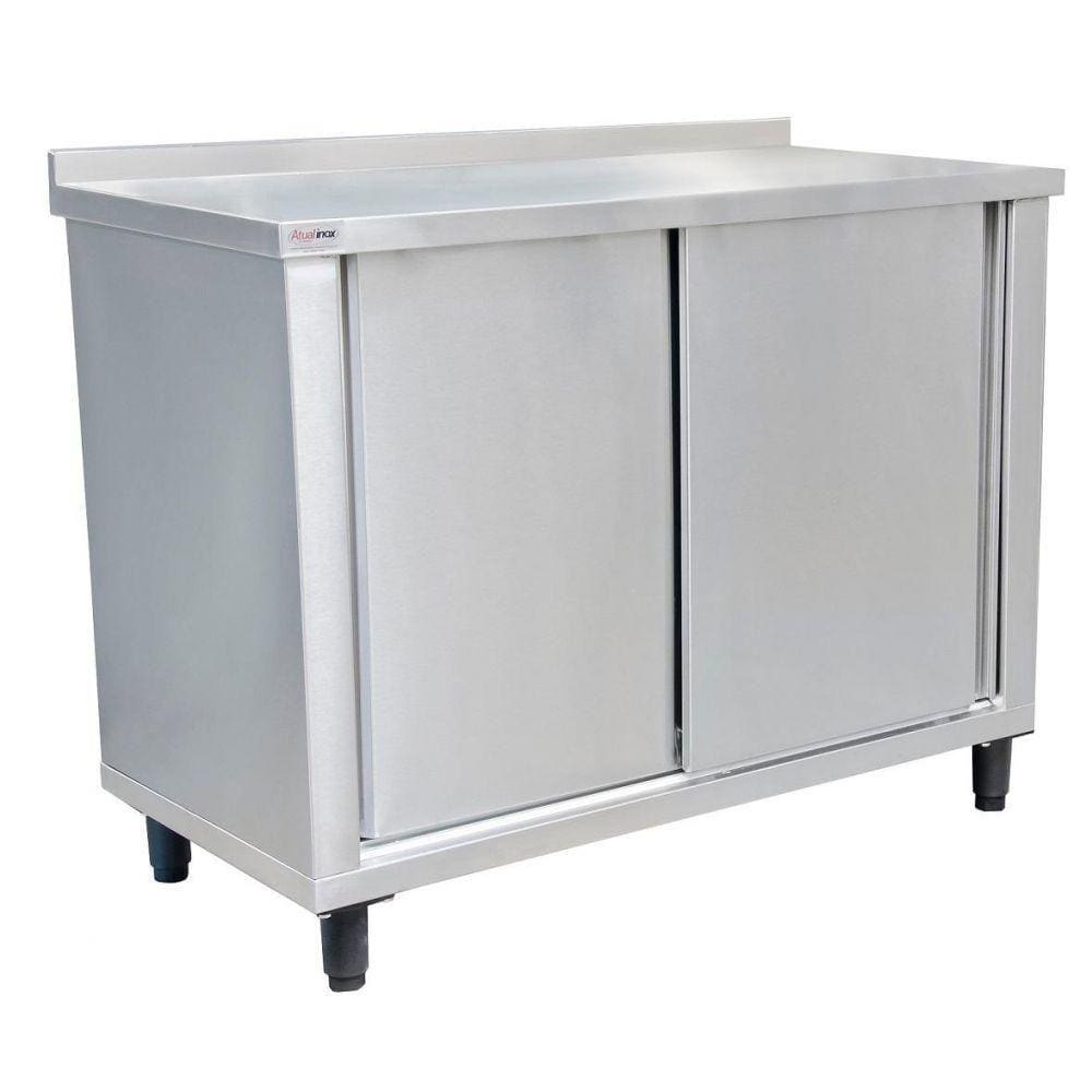 Armário Horizontal em Aço Inox 430 2 Metros Atual Inox AH-430