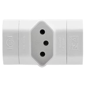 Pino Plug T Bipolar 2P+T 10A Emb. c/ 10 un. - Ilumi