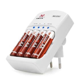 Carregador de Pilhas Auto Stop 2600mah Bivolt Mox-cp51