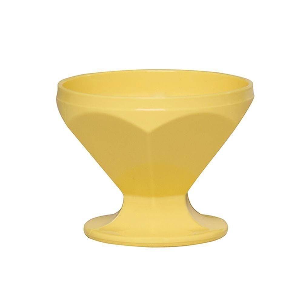 Taça De Sobremesa Caribe Vemplast 150Ml Amarela