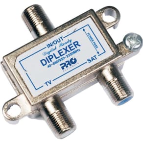 Diplexer Vhf+Uhf E Satelite ComPas. Dc Pqdi6500 Proeletronic