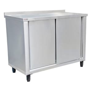 Armário Horizontal Atual Inox Ah-304 Em Aço Inox 304 1 Metro