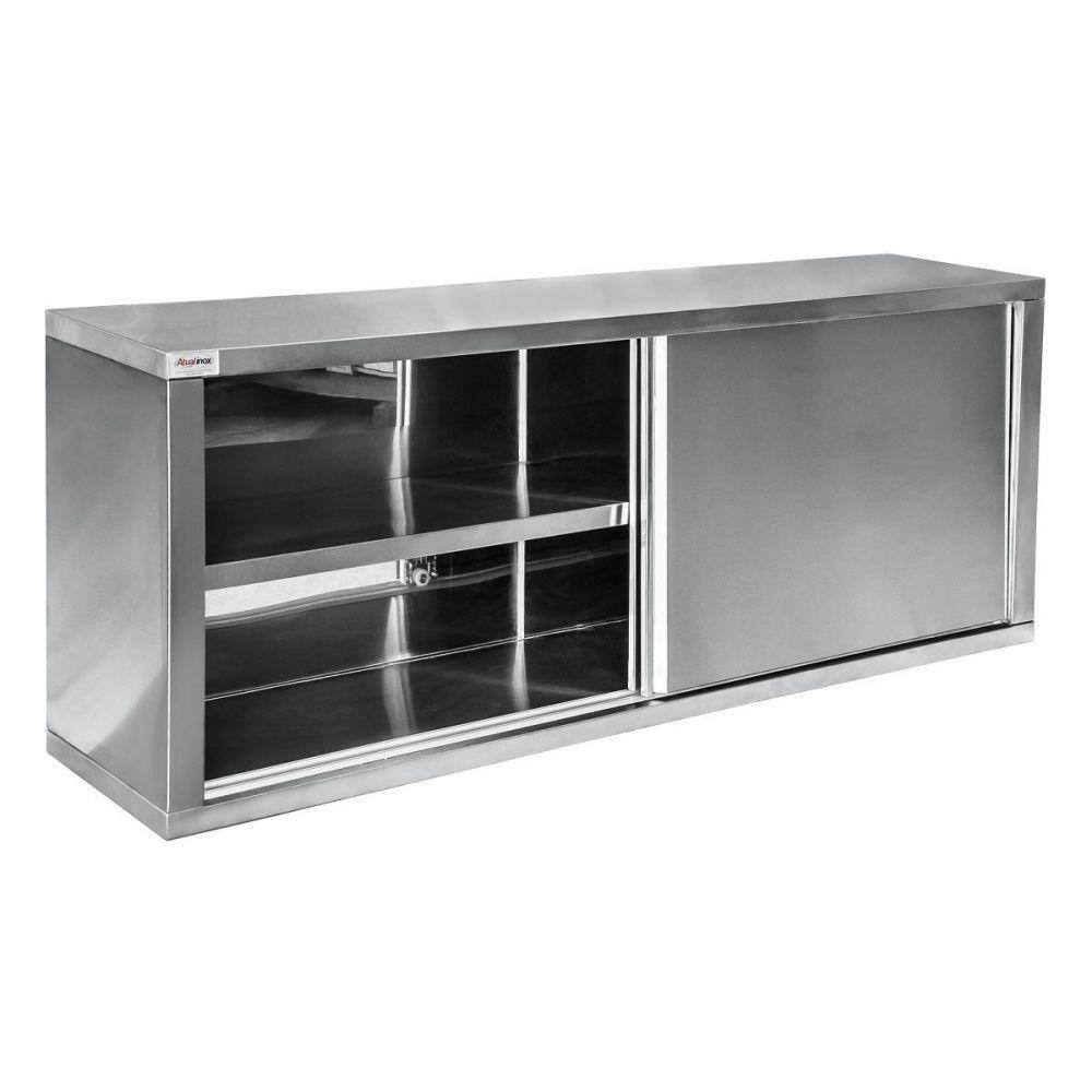 Armário Aéreo Atual Inox AA 304 em Aço Inox 304 1 Metro