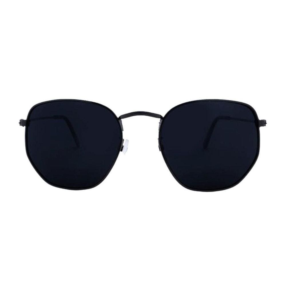 Óculos Hexagonal Feminino Masculino Moda Blogueira Preto